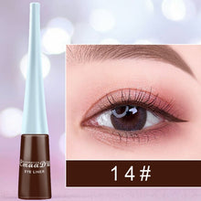 Load image into Gallery viewer, Cmaadu colorful liquid eyeliner blue waterproof long lasting liquid eyeliner diamond matte eyeliner gel cosmetics HF153