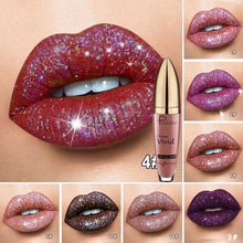 Load image into Gallery viewer, 18 Color Matte To Shiny Glitter Liquid Lipstick Shiny Lip Gloss Diamond Waterproof Long Lasting Pearl Lipgloss Women Lip Makeup