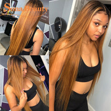 Load image into Gallery viewer, #4/30 Highlight Wig Colored Lace Front Human Hair Wigs Pre Plucked Ombre Lace Frontal Wig For Women