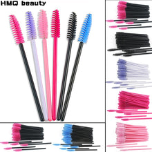 Load image into Gallery viewer, Eyelash Extension Disposable Eyebrow brush Mascara Wand Applicator Spoolers Eye Lashes Cosmetic Brushes Set makeup tools