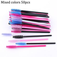 Load image into Gallery viewer, Eyelash Extension Disposable Eyebrow brush Mascara Wand Applicator Spoolers Eye Lashes Cosmetic Brushes Set makeup tools