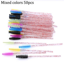 Load image into Gallery viewer, Eyelash Extension Disposable Eyebrow brush Mascara Wand Applicator Spoolers Eye Lashes Cosmetic Brushes Set makeup tools