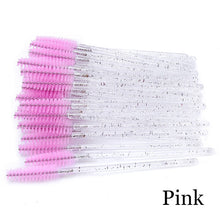 Load image into Gallery viewer, Eyelash Extension Disposable Eyebrow brush Mascara Wand Applicator Spoolers Eye Lashes Cosmetic Brushes Set makeup tools