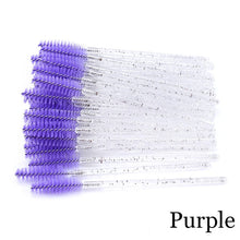 Load image into Gallery viewer, Eyelash Extension Disposable Eyebrow brush Mascara Wand Applicator Spoolers Eye Lashes Cosmetic Brushes Set makeup tools