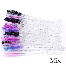 Load image into Gallery viewer, Eyelash Extension Disposable Eyebrow brush Mascara Wand Applicator Spoolers Eye Lashes Cosmetic Brushes Set makeup tools