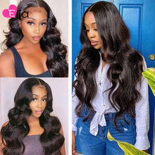 Load image into Gallery viewer, Elia Highlight Brown Ombre Colored Lace Frontal Wig Human Hair Wig 180 Density Remy Peruvian 100% Human Hair For Black Women