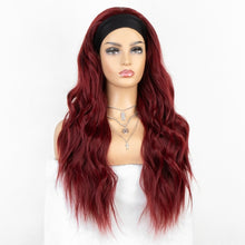 Load image into Gallery viewer, kryssma Long Wavy Headband Wig for Black Women None Replacement Body Wave Synthetic Headwraps Hair Wig 2020 New Fashion