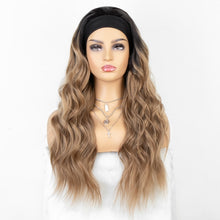 Load image into Gallery viewer, kryssma Long Wavy Headband Wig for Black Women None Replacement Body Wave Synthetic Headwraps Hair Wig 2020 New Fashion