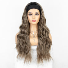 Load image into Gallery viewer, kryssma Long Wavy Headband Wig for Black Women None Replacement Body Wave Synthetic Headwraps Hair Wig 2020 New Fashion