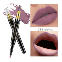 Load image into Gallery viewer, QIBEST 2 In 1 Lipstick Pen Lip Liner Lipstick Pencil Lips Makeup Women Cosmetics Long Lasting Waterproof Matte Lip Pencil