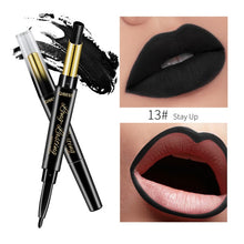 Load image into Gallery viewer, QIBEST 2 In 1 Matte Lipstick Lip Liner Nude Lipliner Makeup Waterproof Lipstick Pen Long Lasting Lip Pencil Makeup Lips Cosmetic