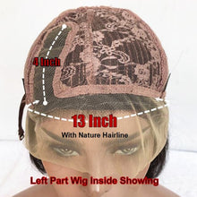 Load image into Gallery viewer, Brazilian 13x4 Lace Frontal Human Hair Wigs with Baby Hair 250 Density Kinky Curly 4x4 5x5 Silk Base Lace Closure Wigs For Women