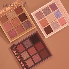 Load image into Gallery viewer, Fashion eyeshadow palette 9Colors Matte EyeShadow naked palette Glitter eye shadow MakeUp Nude MakeUp set Korea Cosmetics
