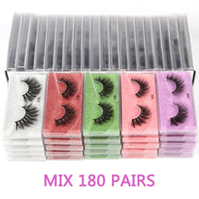 Load image into Gallery viewer, Wholesale Mink Eyelashes 10/30/50/100pcs 3d Mink Lashes Natural false Eyelashes messy fake Eyelashes Makeup False Lashes In Bulk