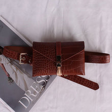 Load image into Gallery viewer, New Ladies Fashion Black White Fanny Packs Tassel Waist Pack Phone Pocket Leather Belt Bag For Women PU Wild Waist Bags G141