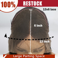 Load image into Gallery viewer, Body Wave Lace Front Wig For Black Women 13x6 250 density lace Wig High Density Human Hair Wigs Pre Plukced With Baby Hair Remy