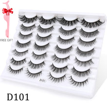 Load image into Gallery viewer, 5/8/10 pairs 3D Mink Lashes Natural False Eyelashes Dramatic Volume Fake Lashes Makeup Eyelash Extension Silk Eyelashes