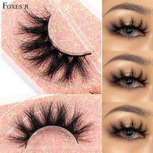 Load image into Gallery viewer, FOXESJI Makeup Eyelashes 3D Mink Lashes Fluffy Soft Wispy Natural Cross Eyelash Extension Reusable Lashes Mink False Eyelashes