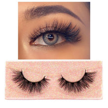 Load image into Gallery viewer, FOXESJI Makeup Eyelashes 3D Mink Lashes Fluffy Soft Wispy Natural Cross Eyelash Extension Reusable Lashes Mink False Eyelashes