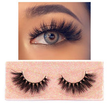 Load image into Gallery viewer, FOXESJI Makeup Eyelashes 3D Mink Lashes Fluffy Soft Wispy Natural Cross Eyelash Extension Reusable Lashes Mink False Eyelashes