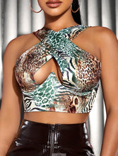 Load image into Gallery viewer, Adogirl Crop Top Cross Hollow Out Wrapped Corset Vest S-3XL Women Sexy Backless Tanks Slim T-shirt Drop Ship Wholesale