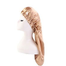 Load image into Gallery viewer, Turban Femme Headscarf Long Tail Chemo Cap Pirate Cap Elastic Braid Hat Buckle Turban Hat Fashion Long Satin Bonnet Women Men