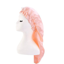 Load image into Gallery viewer, Turban Femme Headscarf Long Tail Chemo Cap Pirate Cap Elastic Braid Hat Buckle Turban Hat Fashion Long Satin Bonnet Women Men