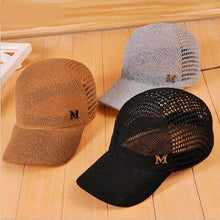 Load image into Gallery viewer, 2018 New Hollow Summer Snapback Baseball Caps Letter M Equestrian Cap For Women Girls Breathable Sun Hat