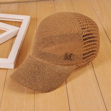 Load image into Gallery viewer, 2018 New Hollow Summer Snapback Baseball Caps Letter M Equestrian Cap For Women Girls Breathable Sun Hat