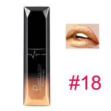 Load image into Gallery viewer, pudaier 21 Colors Metallic Liquid Lip Gloss Waterproof Matte Lip Gold 24 Hours Long