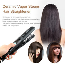 Load image into Gallery viewer, 450F ceramic steam straightener porcelain steam rapid heating
