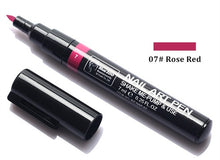 Load image into Gallery viewer, 1PC Beauty 16 Colors Two-way Acrylic Paint Pen DIY Gel Polish Drawing Tools Nails Accessoires Manicure 3D Nail Art Pen
