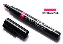 Load image into Gallery viewer, 1PC Beauty 16 Colors Two-way Acrylic Paint Pen DIY Gel Polish Drawing Tools Nails Accessoires Manicure 3D Nail Art Pen
