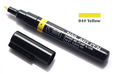 Load image into Gallery viewer, 1PC Beauty 16 Colors Two-way Acrylic Paint Pen DIY Gel Polish Drawing Tools Nails Accessoires Manicure 3D Nail Art Pen
