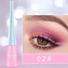 Load image into Gallery viewer, Cmaadu colorful liquid eyeliner blue waterproof long lasting liquid eyeliner diamond matte eyeliner gel cosmetics HF153
